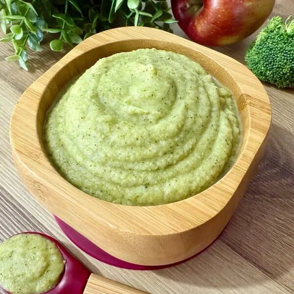Purè di broccoli e mela