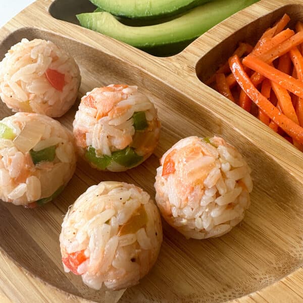 Polpette di riso e salmone